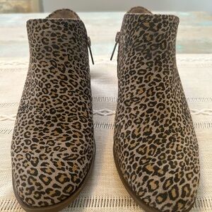 Crown & Ivy Leopard Print Ankle Booties